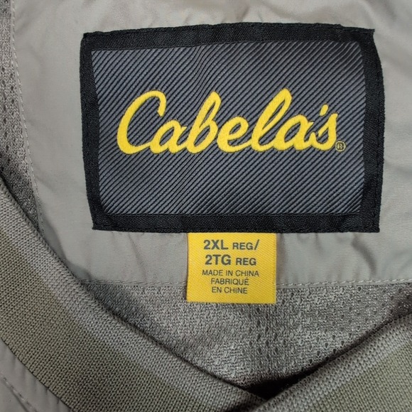 Cabela's Jacket Mens 2XL Beige Windbreaker Gorpcore Outdoor Hunting Athletic‎ - Picture 6 of 11